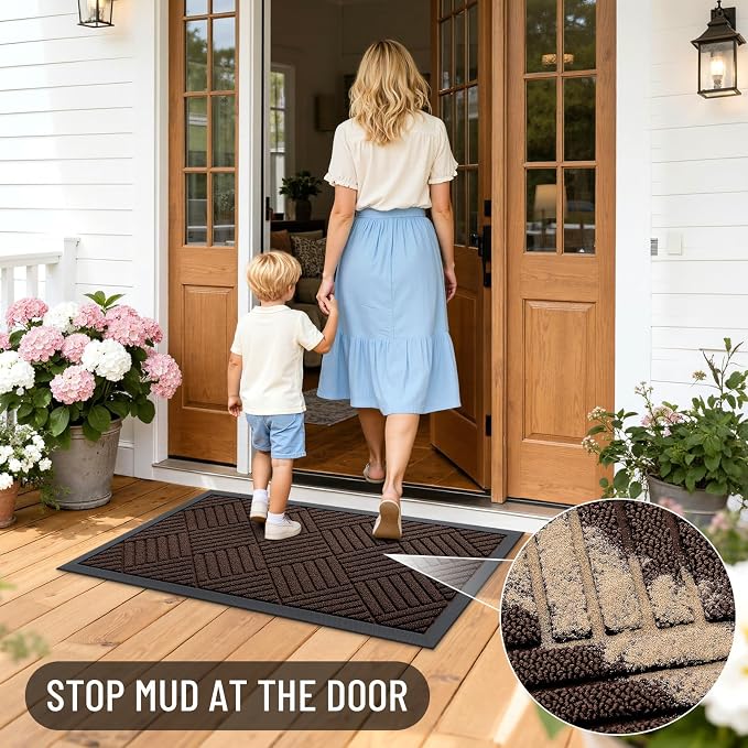 OLANLY Front Door Mat Outside Entrance 71x23, Waterproof Heavy-Duty Doormat | - Image 7