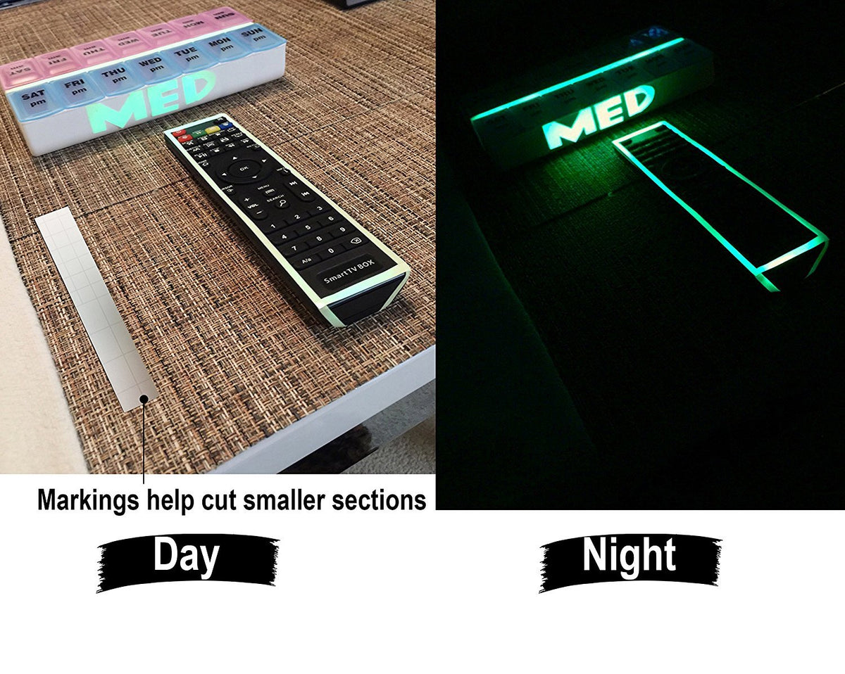Glow in The Dark Tape - 65 FT X 0.5 Inch Luminous Photoluminescent/Luminescent Emergency Roll Safety Egress Markers Stairs, Walls, Steps, Exit Sign. Glowing Pro Theatre Stage Floor (65 ft X 0.5 inch)
