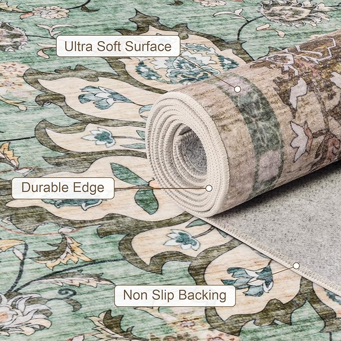 4x6 Area Rugs Living Room: Washable Rug - Image 7