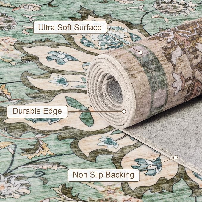 2x3 Area Rugs Living Room: Washable Rug - Image 7