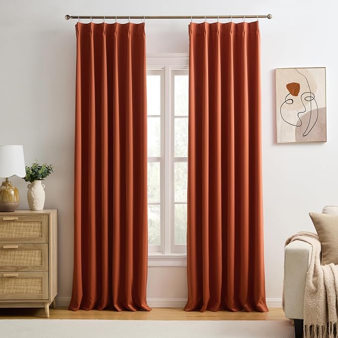 92 Inch Custom Blackout Curtains by KEQIAOSUOCAI