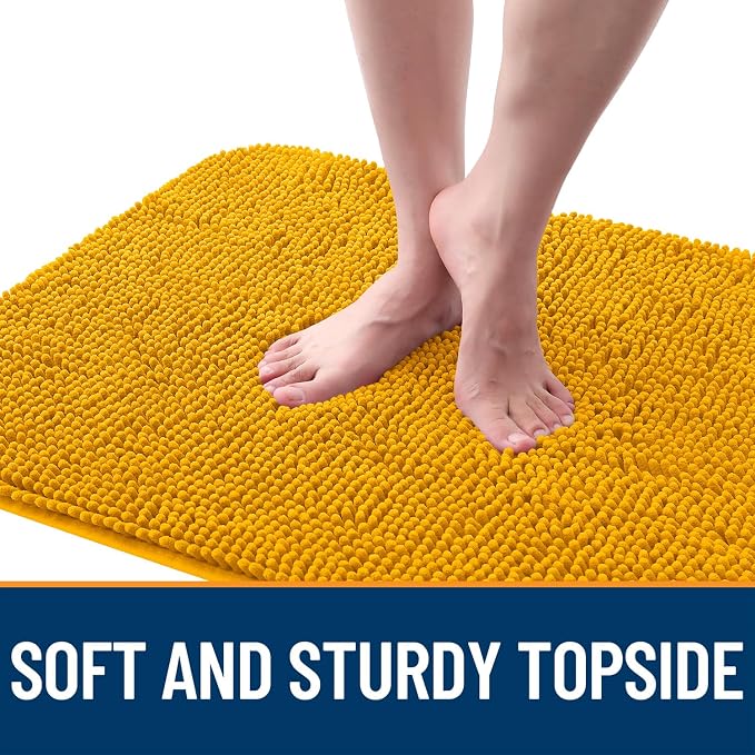 OLANLY Dog Door Mat for Muddy Paws 35x24, Super Absorbent Chenille Mud Mat | - Image 4