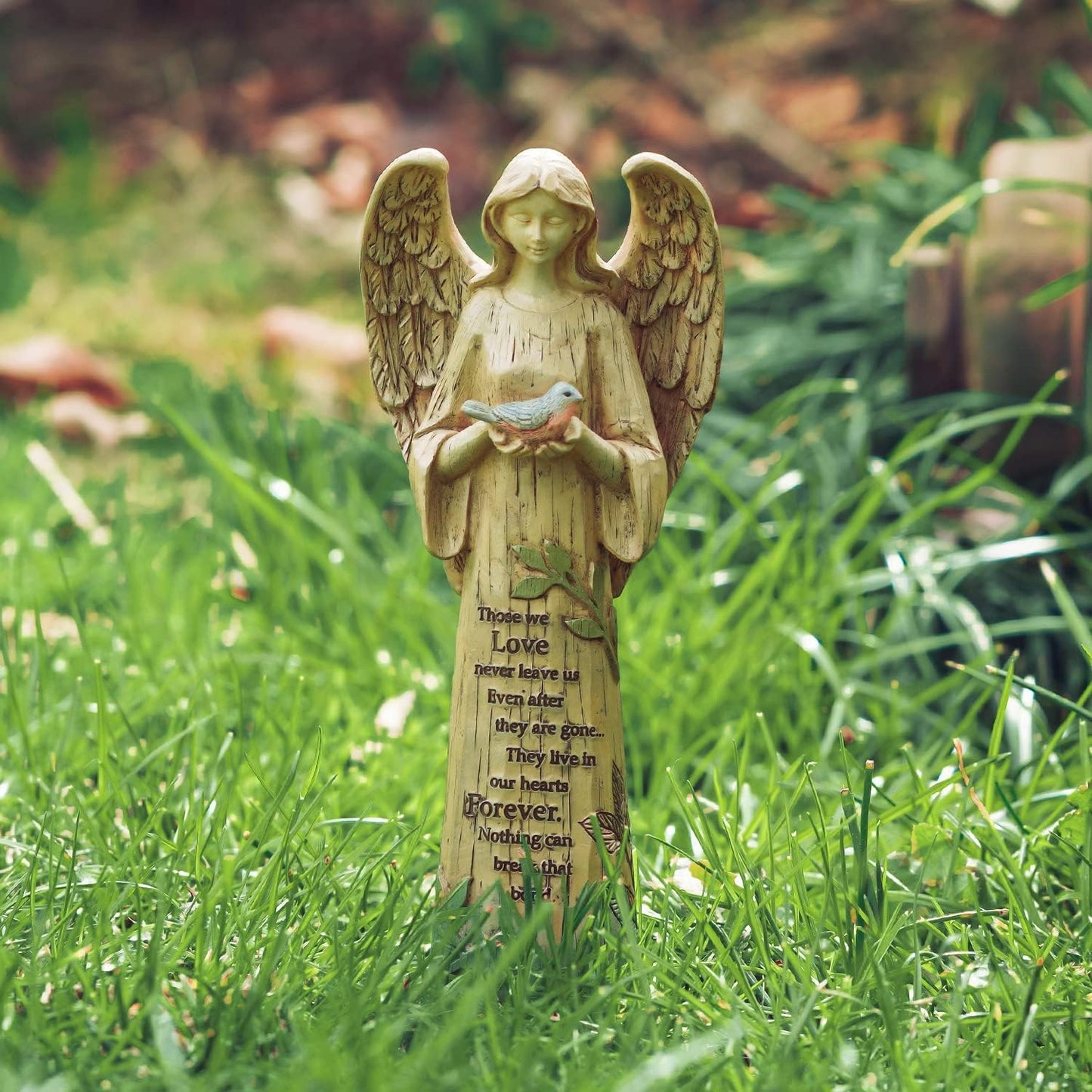 Topadorn Garden Statuary Outdoor Praying Angel Resin Figurines,Angel Collectible Sculptures,10" H