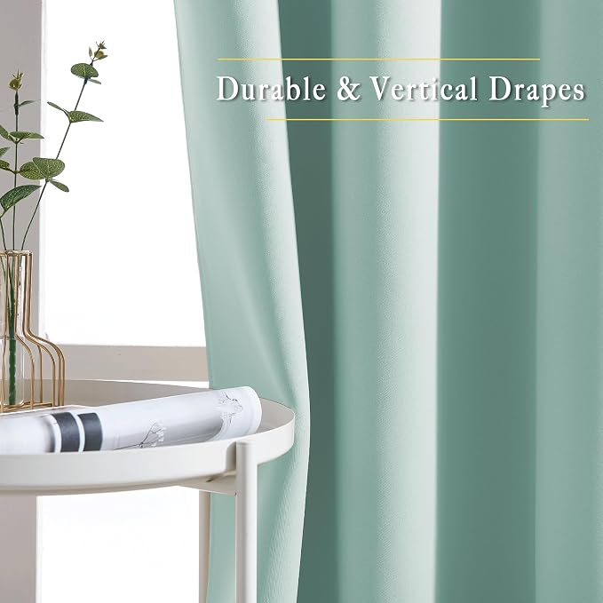 NICETOWN Room Darkening 108 inches Long Curtains - Image 5