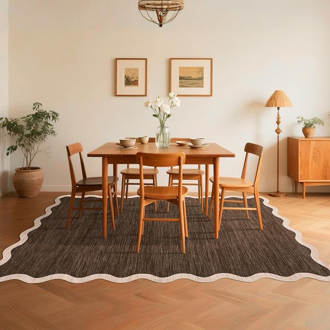 GarveeHome Scalloped Washable Area Rugs 5x7 Rug - Image 9