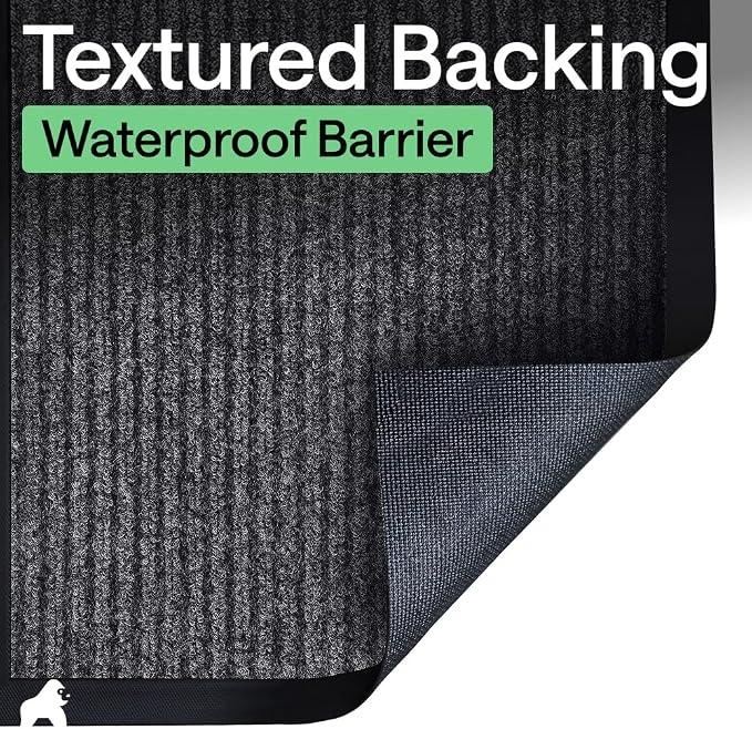 GORILLA GRIP Waterproof Traffic Guard Door Mat, 59x24 Indoor Outdoor Durable - Image 6