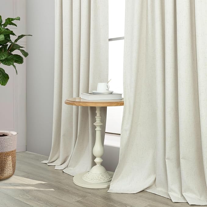 Total Blackout Linen Curtains 80 Inches Long - Image 8