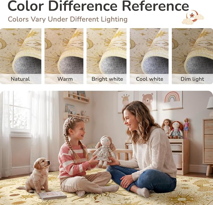 Vacuum-Friendly, 6x9 Washable Area Rug - Image 7