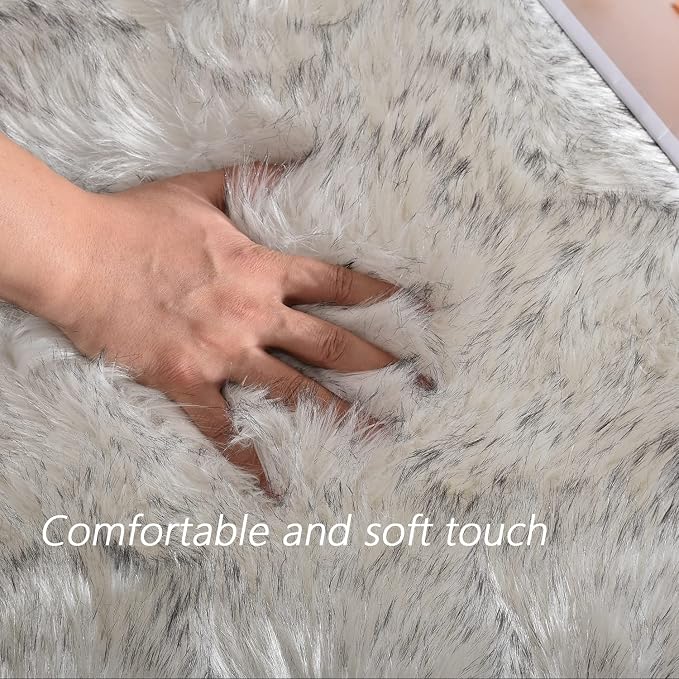 Latepis Large Circle Area Rugs for Living Room Round Rug 8ft Fluffy Bedroom - Image 4