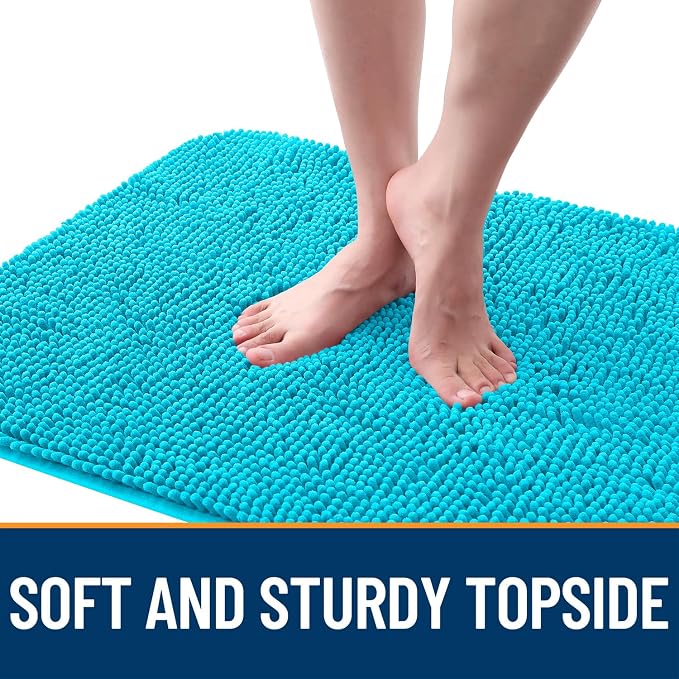 OLANLY Dog Door Mat for Muddy Paws 45x27, Super Absorbent Chenille Mud Mat | - Image 4