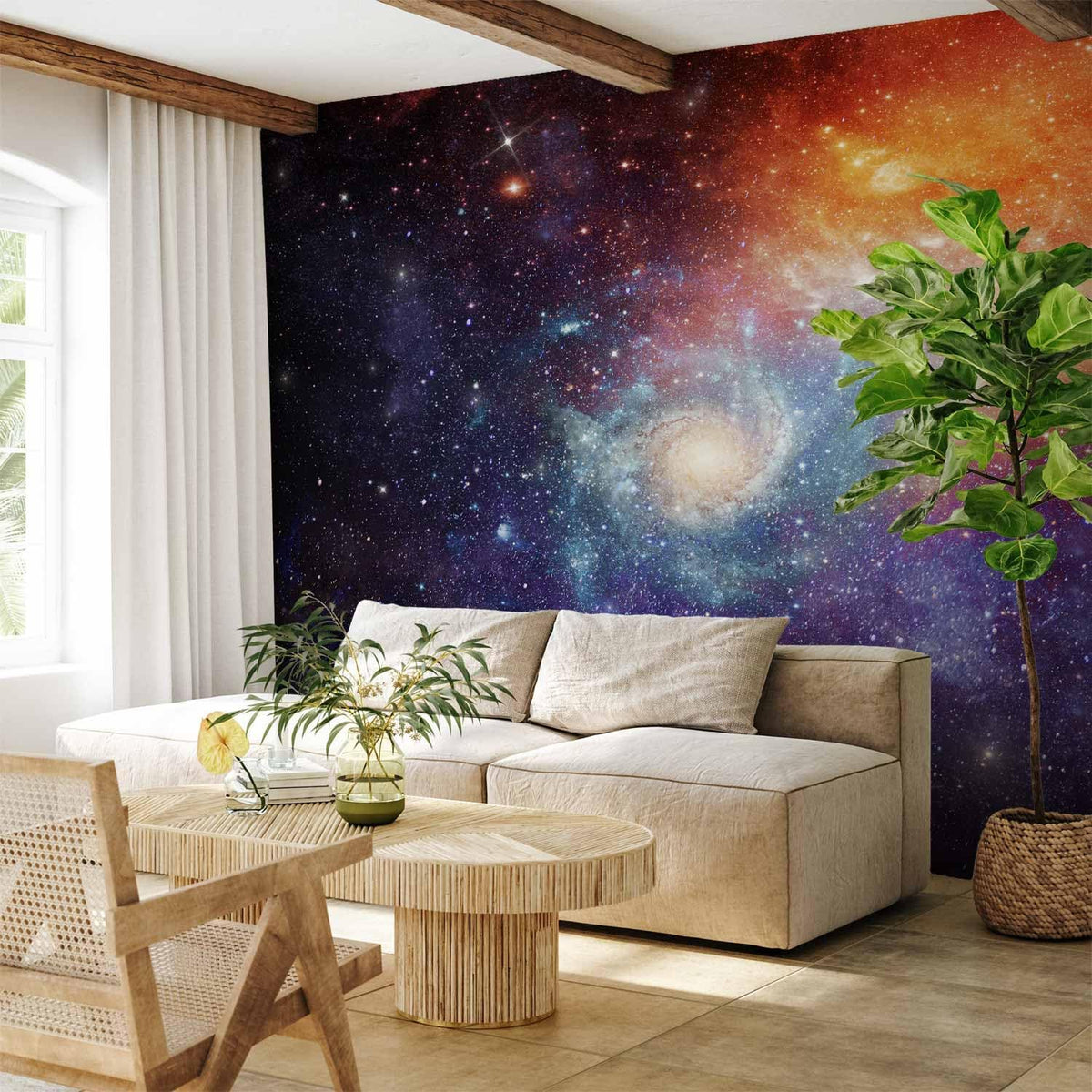 artgeist Wall Mural Cosmos Galaxy 138x101 in - XXL Non-Woven Wallpaper Fleece Wall Decor Photo Print Picture Image Design Home f-C-0101-a-a
