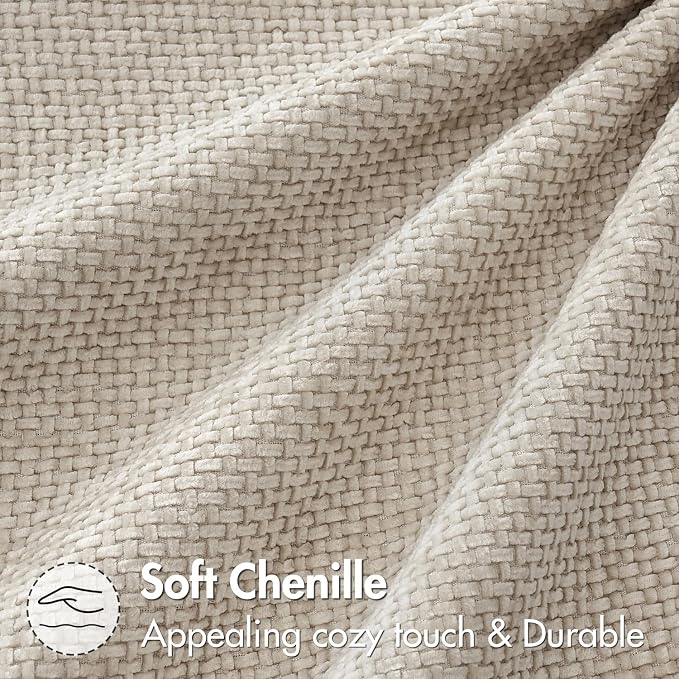MIULEE Decorative Couch Throw Pillow Covers 16x16 Inch Neutral Beige 2 Pack | - Image 6