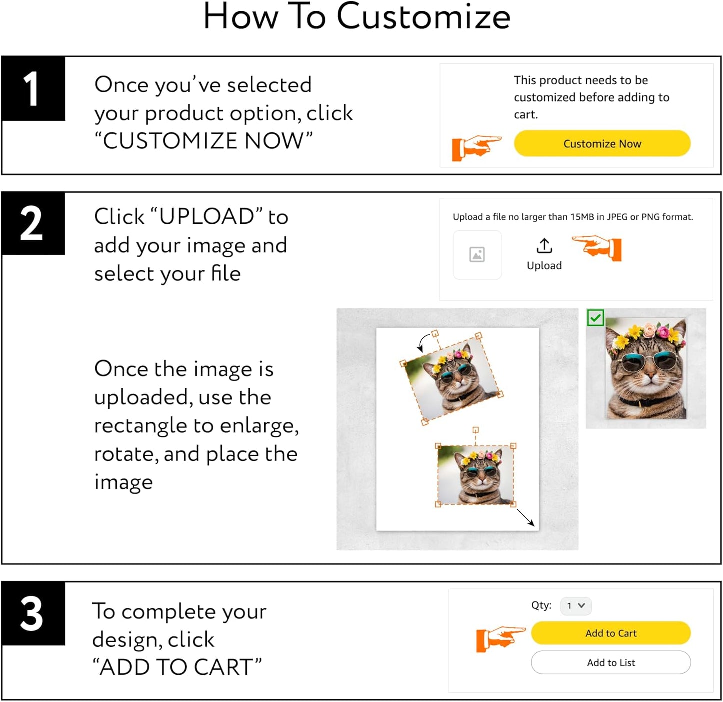Custom Poster Print, 24x16, Upload Any Photos/Images, Personalized Photo Prints, DIY Your Own Poster, Photo to Poster Printing