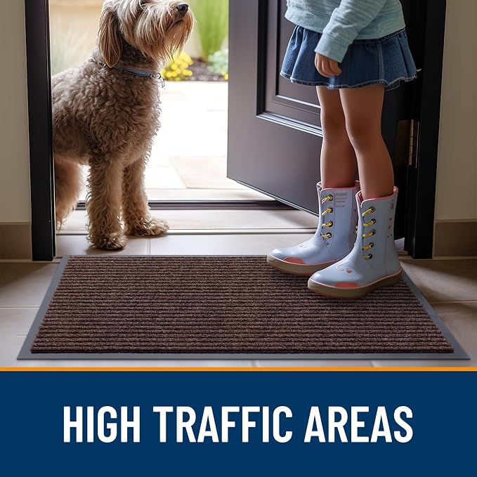 OLANLY Front Door Mat 47x23, Waterproof Heavy-Duty Indoor Outdoor Doormat | - Image 7