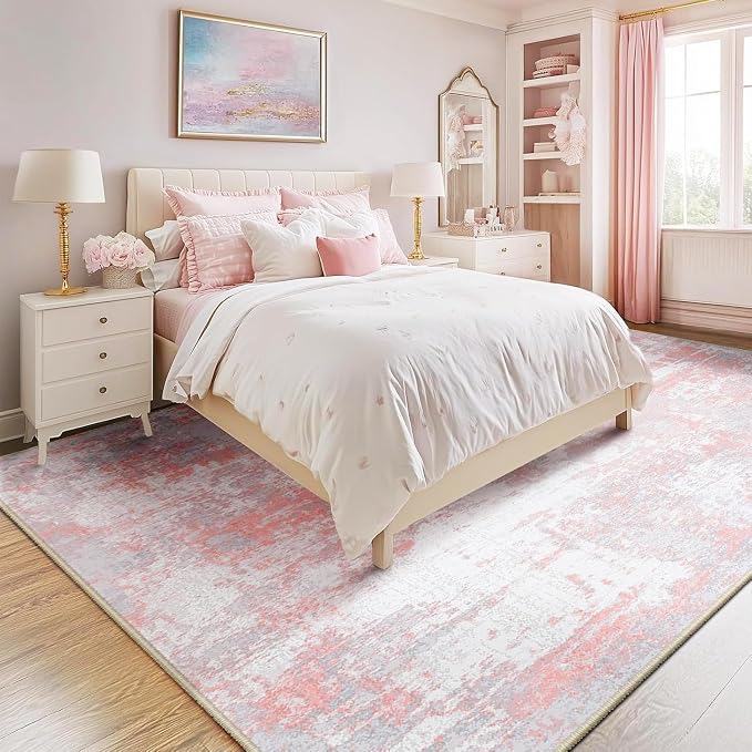 RELEANY Washable 9'x12' Abstract Area Rug - Image 2