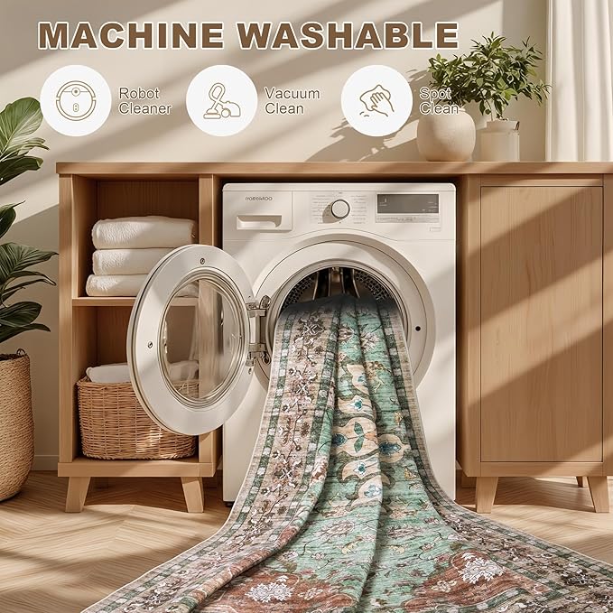 6x9 Area Rugs Living Room: Washable Rug - Image 8
