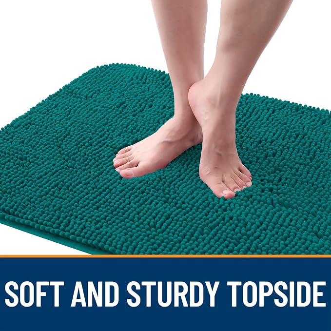 OLANLY Dog Door Mat for Muddy Paws 47x24, Super Absorbent Chenille Mud Mat | - Image 4