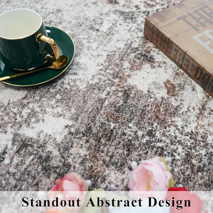 2x12 ft Washable Hallway Runner Rug – Non-Slip Stain-Resistant Low-Pile Long - Image 7