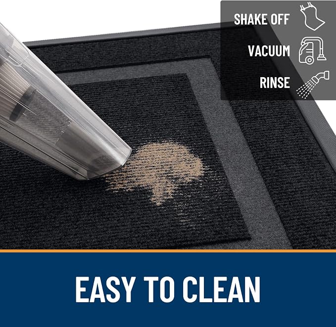 OLANLY Front Door Mat Outside 47x32, All-Season Heavy-Duty Rubber Doormat | - Image 6