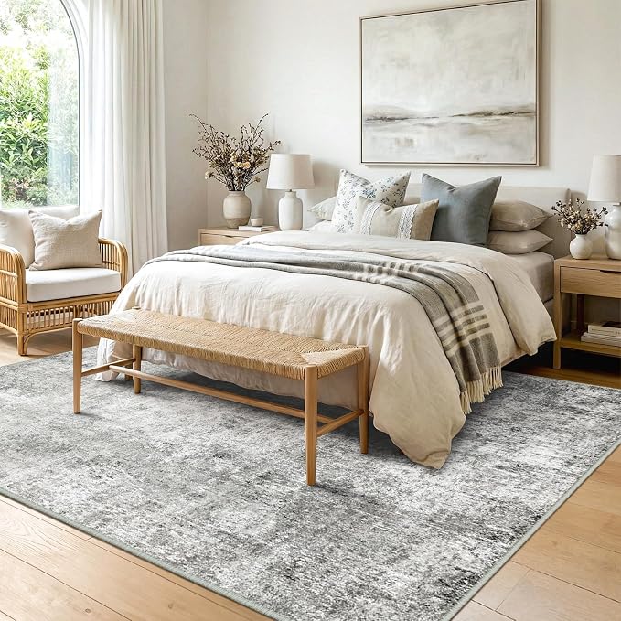 RELEANY Washable 5'x8' Abstract Area Rug - Image 2