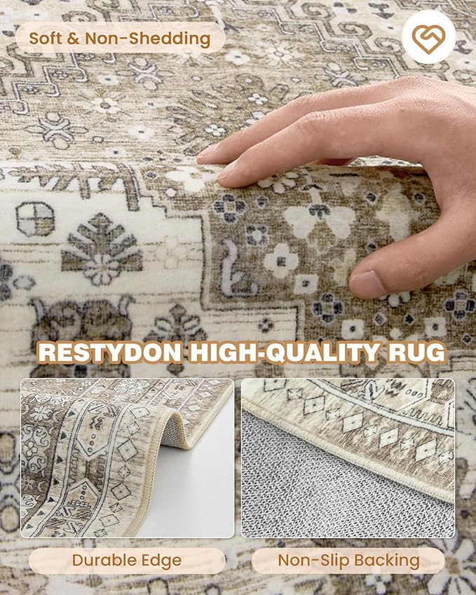 2x5 Rug Runner Non-Slip Washable Rugs - Image 7