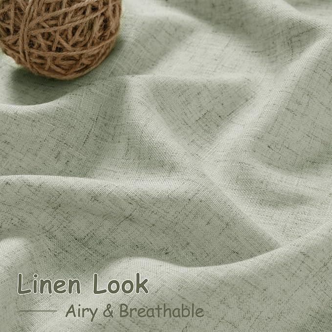 Extra Long Sage Green Curtain 2 Panels 108 inches Long - Image 5