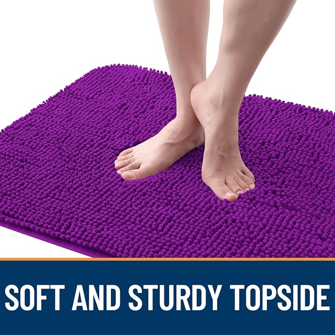 OLANLY Dog Door Mat for Muddy Paws 36x24, Super Absorbent Chenille Mud Mat | - Image 4