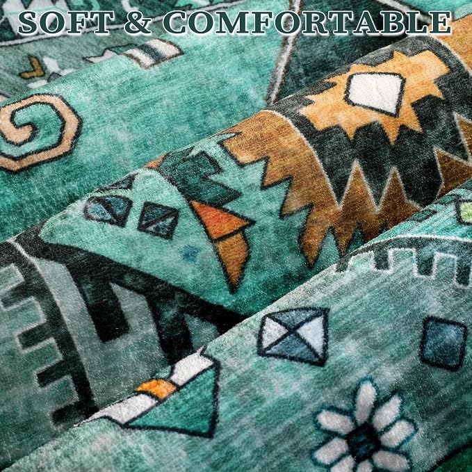 SERISSA 2x3 Washable Non Slip Boho Small Area Rug - Image 4