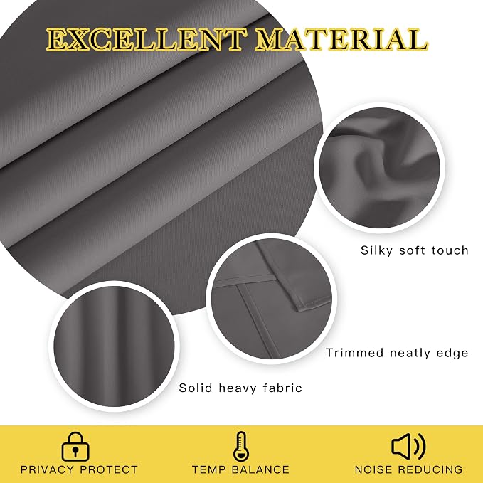 NICETOWN Blackout 102 inch Curtains - Image 5