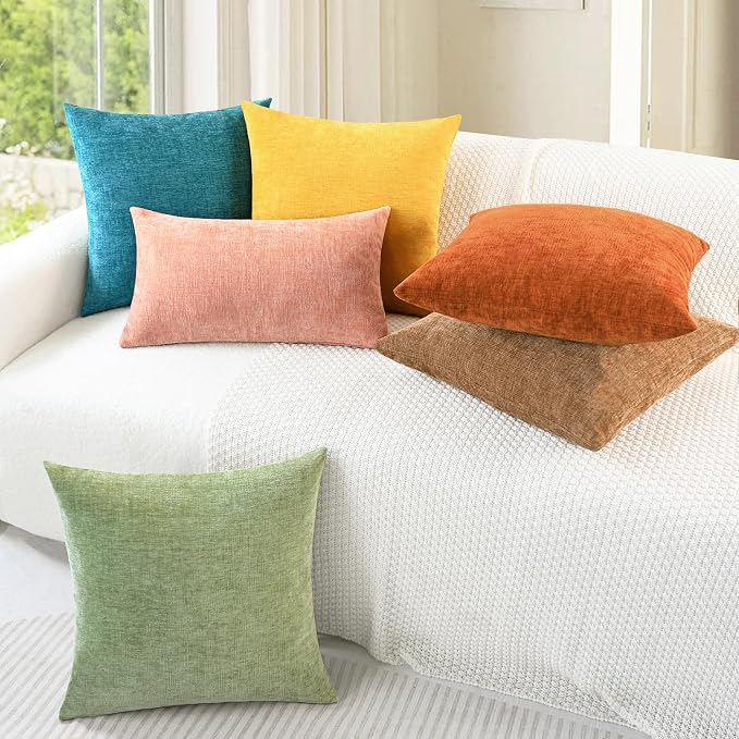 CaliTime Decorative Throw Pillow Covers 20 X 12 Inches Mustard Yellow | Pack of - Image 4