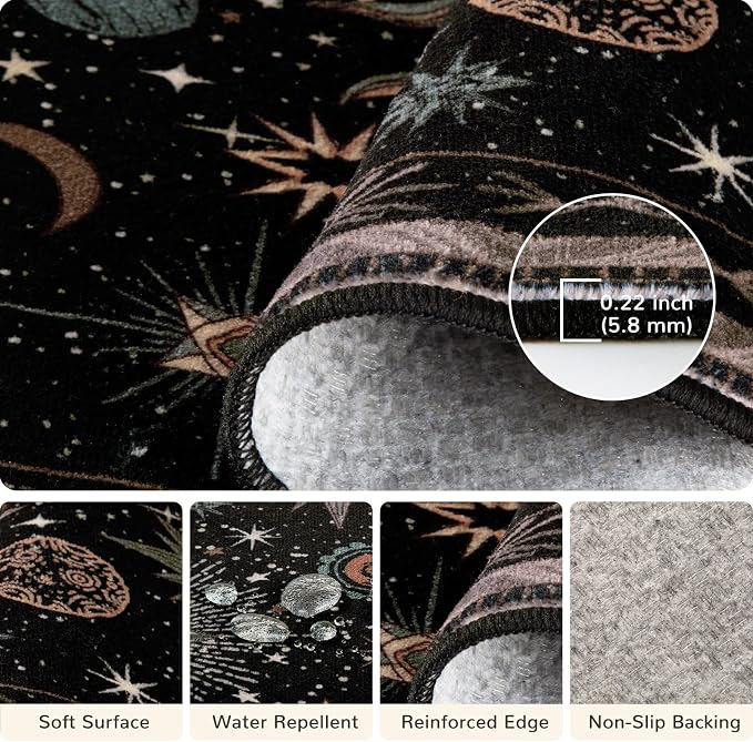 Vacuum-Friendly, 2x3 Washable Area Rug - Image 3