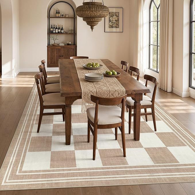 cotiled Boho 10x14 Area Rug for Living Room: Large Moroccan Washable Rug | - Image 6