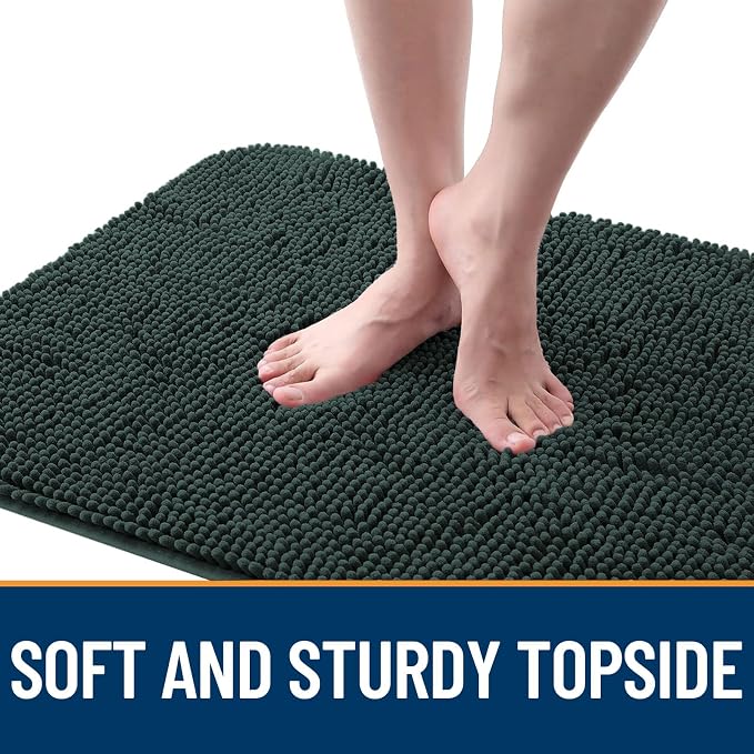 OLANLY Dog Door Mat for Muddy Paws 70x32, Super Absorbent Chenille Mud Mat | - Image 4