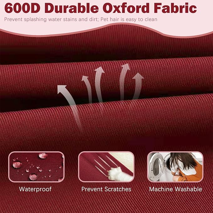 Sqodok Patio Cushion Cover 24x24 inch, Outdoor Seat Cushion Slip Cover - Image 3