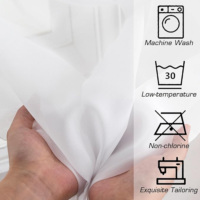 Simplebrand White Valances 14 Inches Long - Image 7