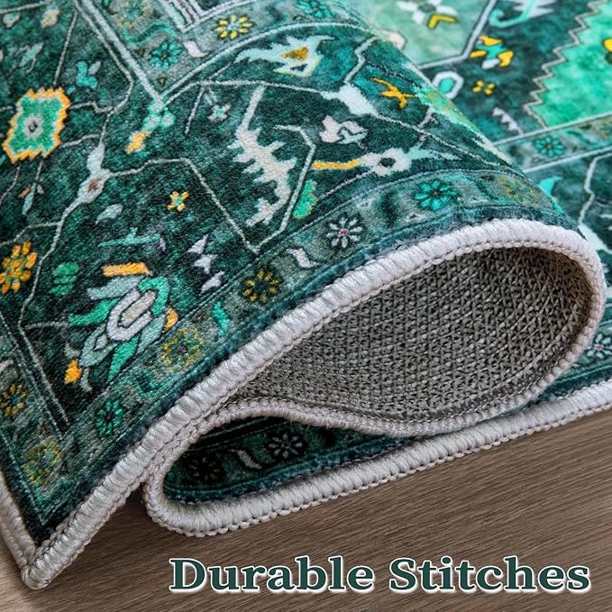 SERISSA 2x4 Washable Non Slip Boho Runner Rug - Image 7