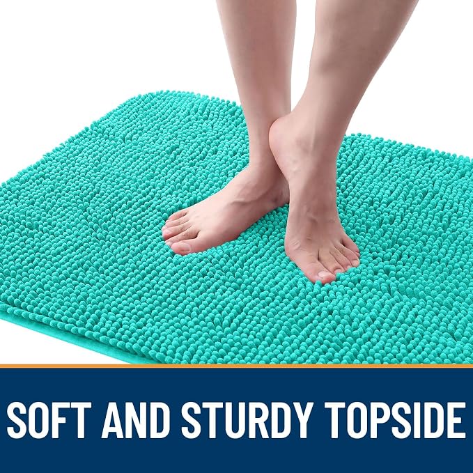 OLANLY Dog Door Mat for Muddy Paws 47x20, Super Absorbent Chenille Mud Mat | - Image 4
