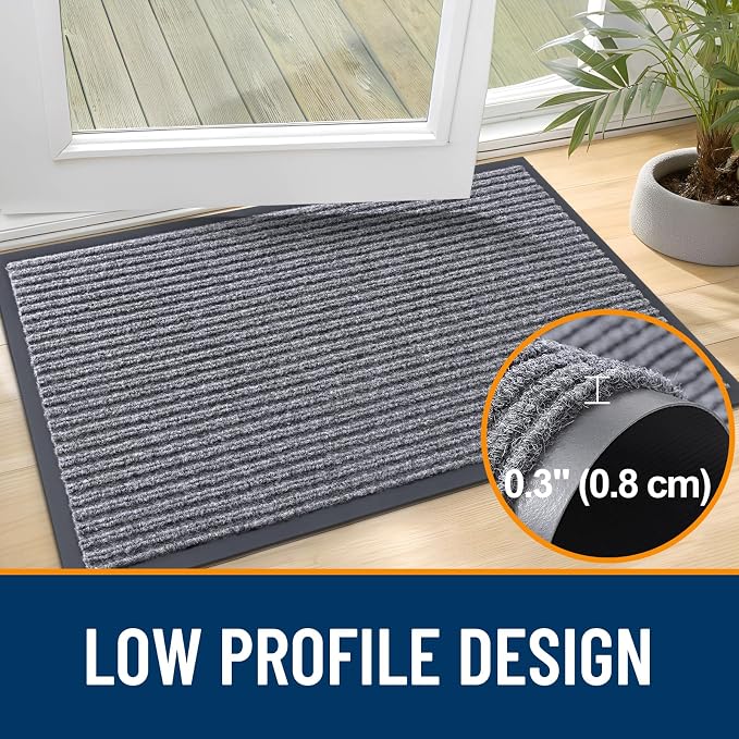 OLANLY Front Door Mat 33x21, Waterproof Heavy-Duty Indoor Outdoor Doormat | - Image 4