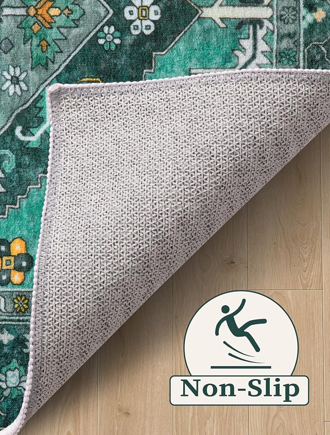 SERISSA 2'6"x14' Washable Non Slip Boho Runner Rug - Image 4