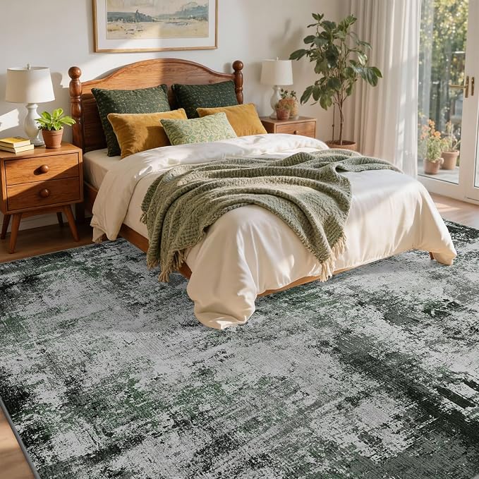 4x6 Ft Area Rugs for Living Room, Soft Non-Slip Washable Rugs Modern Abstract - Image 4