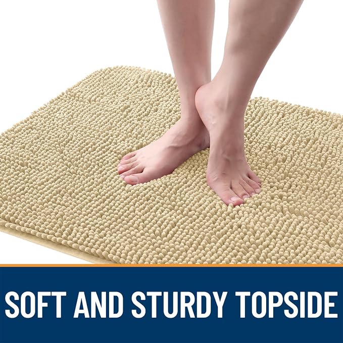 OLANLY Dog Door Mat for Muddy Paws 32x20, Super Absorbent Chenille Mud Mat | - Image 4