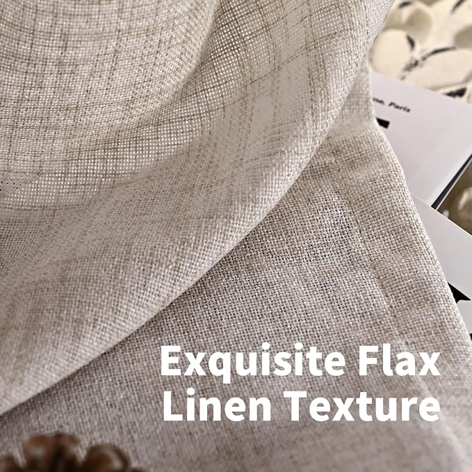 YoungsTex Linen Curtains 80 Inch Length - Image 4