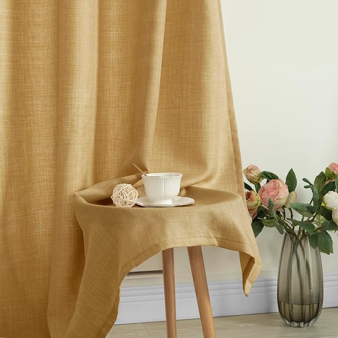Semi Sheer Linen Curtains 90 Inch - Image 7