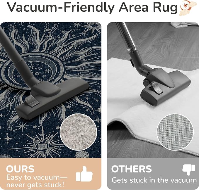 Vacuum-Friendly, 8x10 Washable Area Rug - Image 5