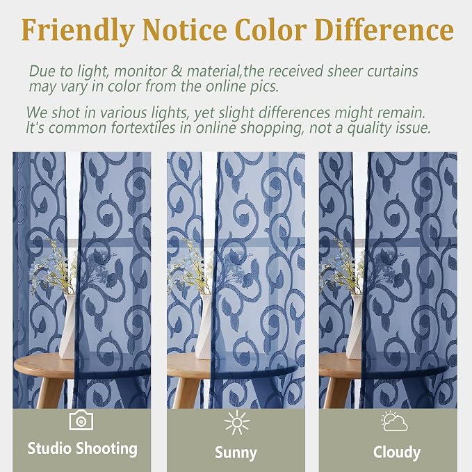 Furman Cafe Curtains 36 Inch Length 2 Panels Set, Elegant Geometric Jacquard - Image 8