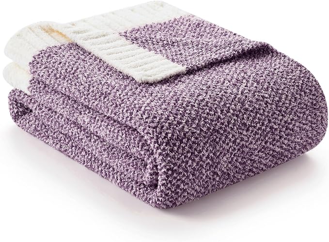 Snuggle Sac Super Soft Purple Blanket Reversible Twin Size - Image 6