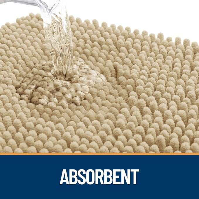 OLANLY Dog Door Mat for Muddy Paws 47x20, Super Absorbent Chenille Mud Mat | - Image 3