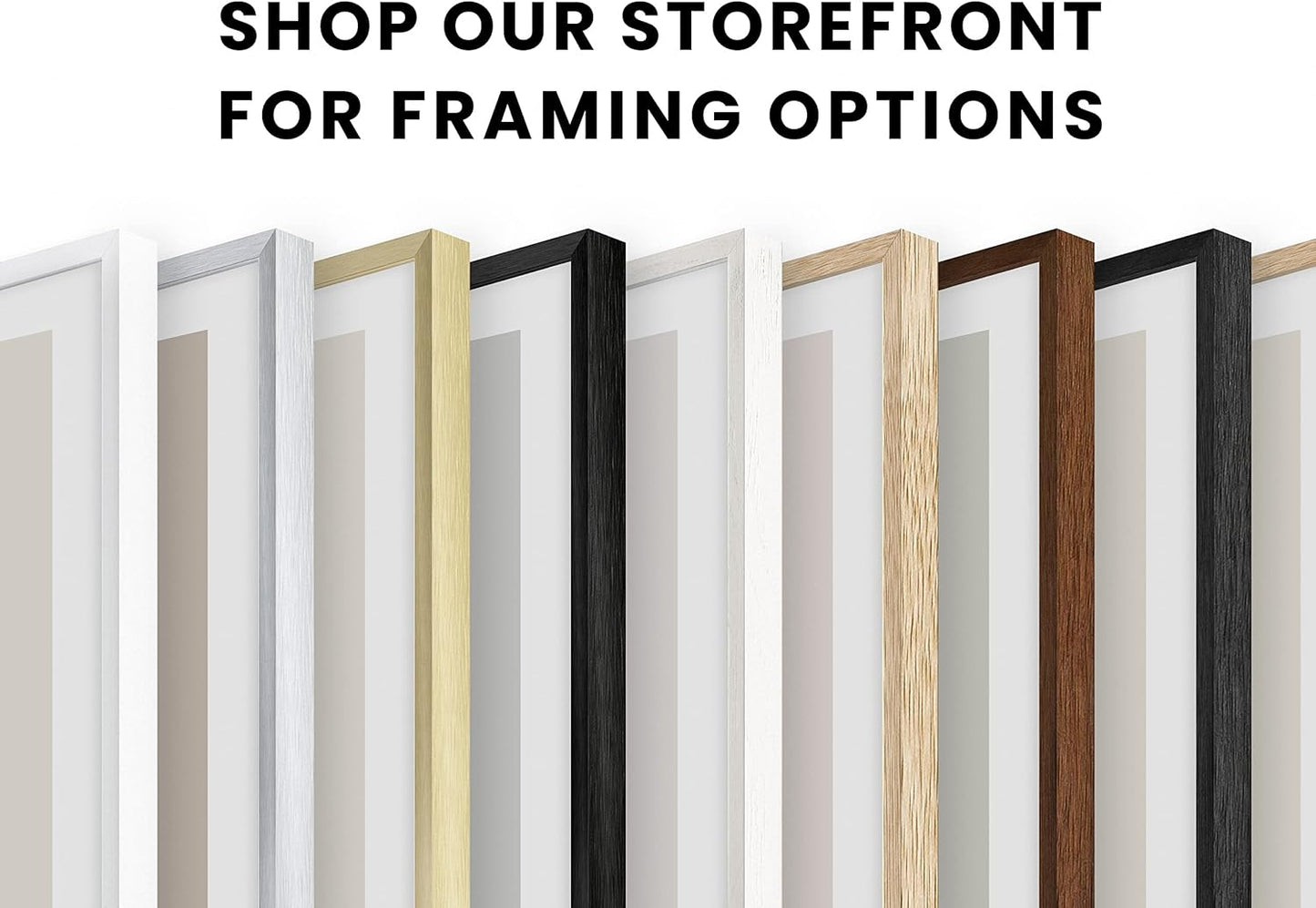 HAUS AND HUES Standalone White Oak Frame Set of 6-18x24