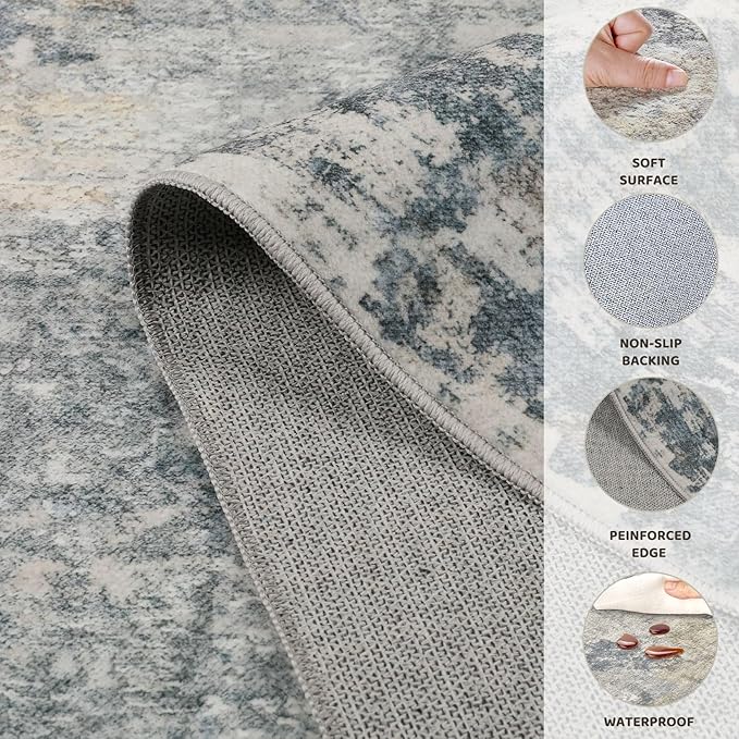 UERMEI 10x14 Area Rug Living Room Rugs - Image 9