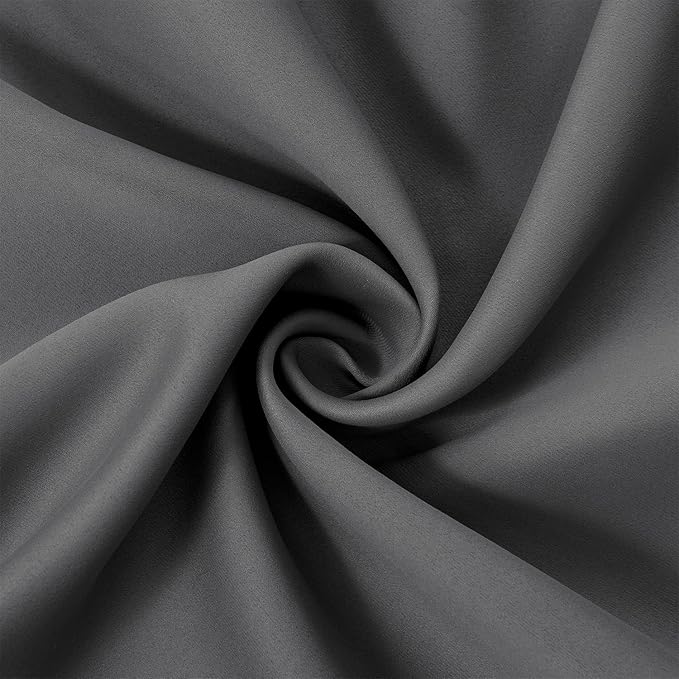 Grey Blackout Curtains/52 x 84 Inch/Set of 2 Panels Thermal Insulated Room - Image 5